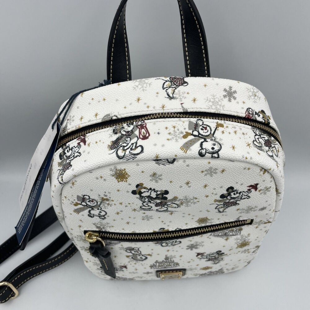 Dooney & Bourke Disney Mickey Holiday 2020 Mini Backpack Winter Wonderland NWT - Picture 5 of 16